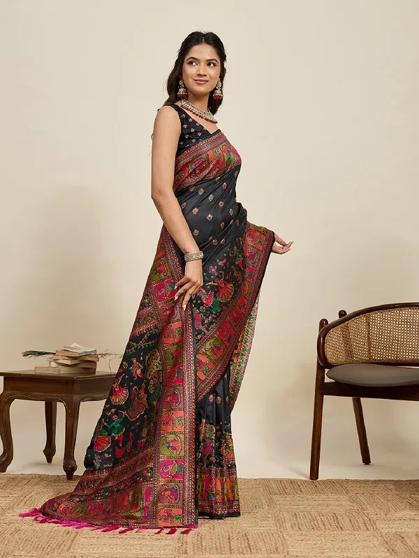 Maahi 214 Pashmina Silk Festival Wear Saree Collection Sarees