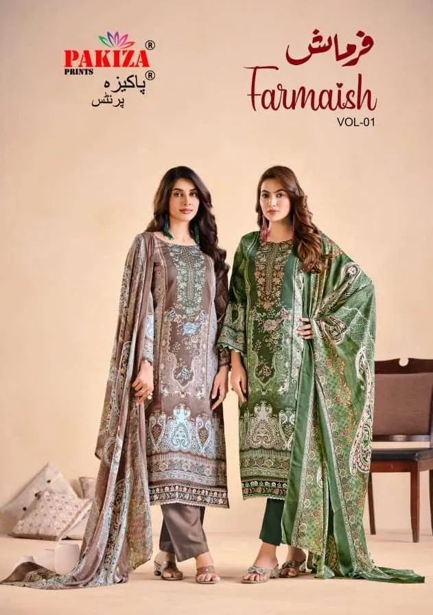 Pakiza Prints Farmaish Vol Unstitched Suits