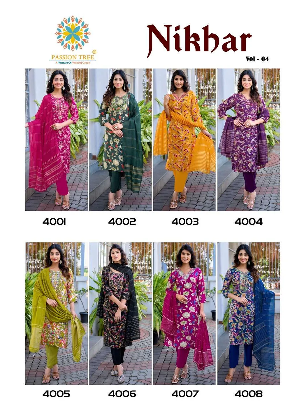 Passion Tree Nikhaar Vol 4 Readymade Suits