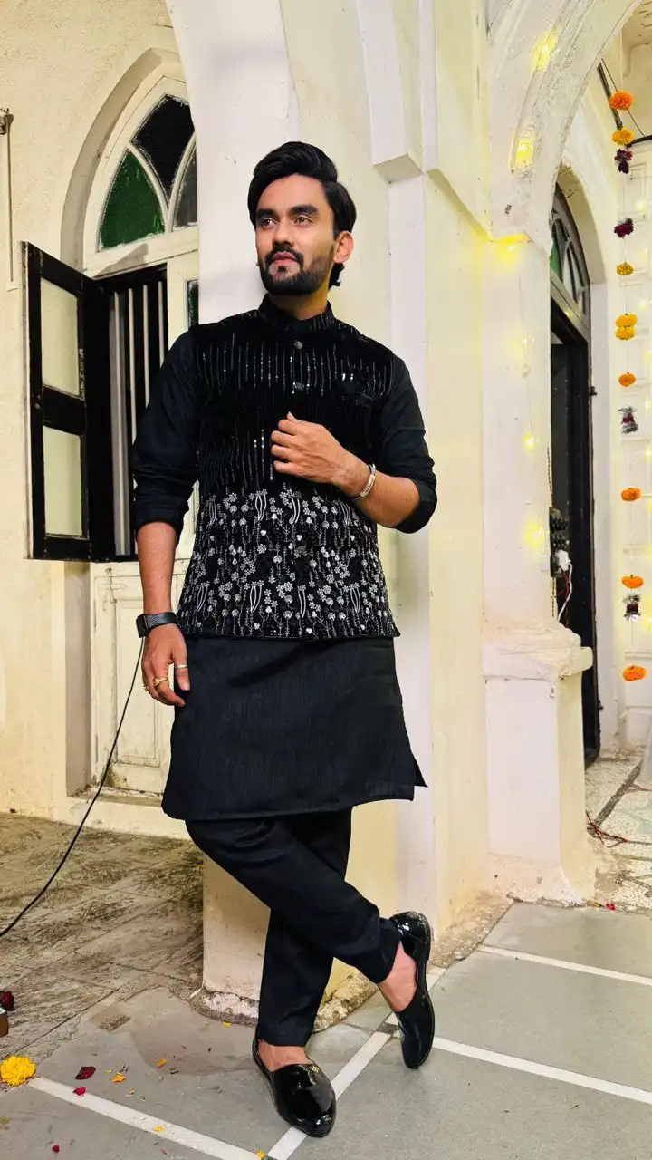 Shyam Vol 78 Men Kurta Pajama With Koti For Wedding