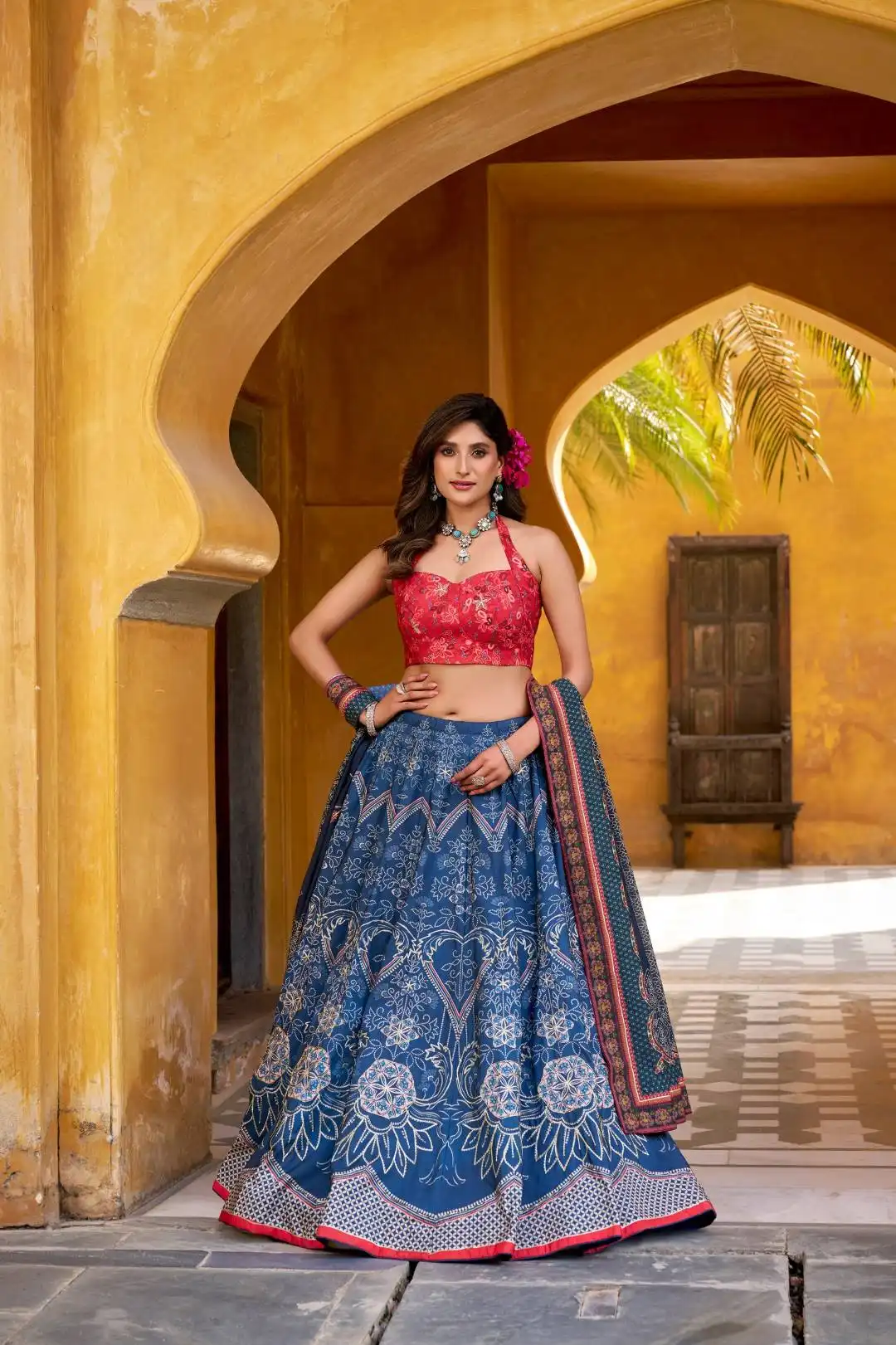 WMN 1010 Printed Lehenga Choli For Women Wholesale Online