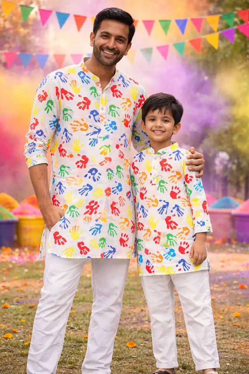 Shyam Vol 81 Father Son Kurta Pajama Wholesale Market Surat