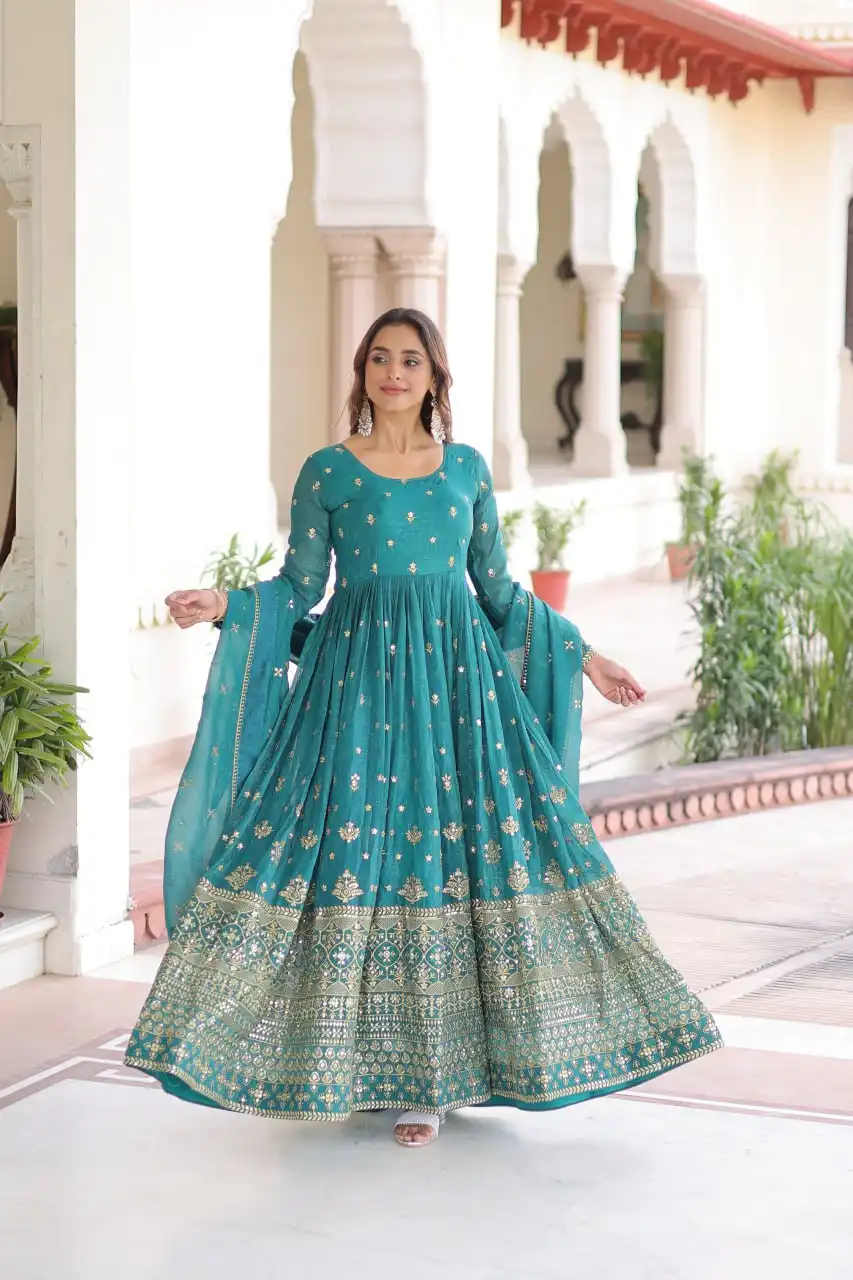 Moni 1216 Gown Wholesale Market In Surat