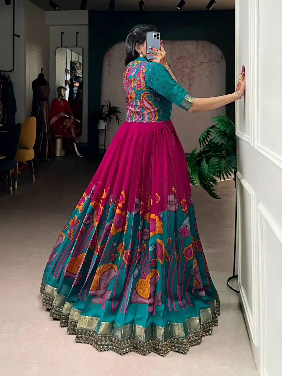 WMN 5013 Designer Gown Wholesale Market in Surat