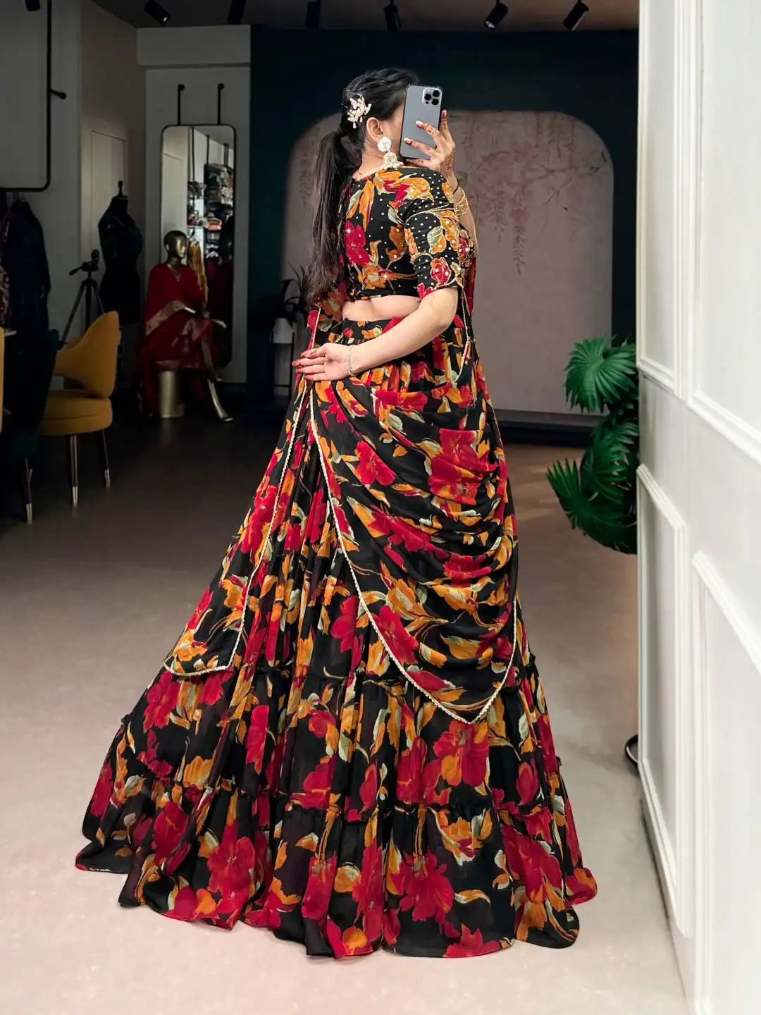 WMN 1145 Printed Lehenga Choli For Women Online Shopping