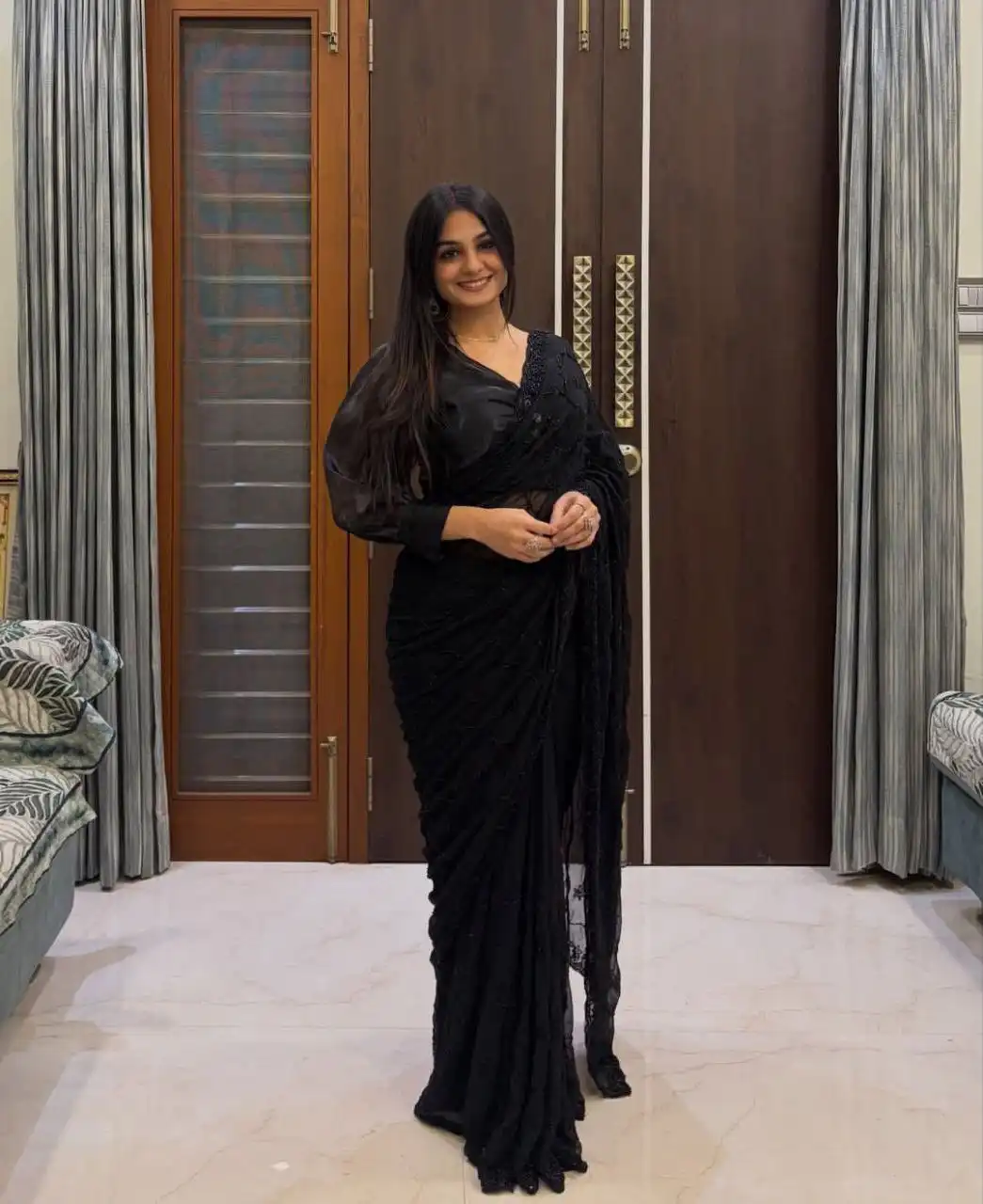 RC1 6061 Party Wear Saree Wholesale Market Surat