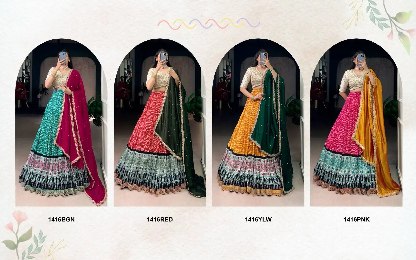 WMN 1416 Wholesale Lehenga Choli Manufacturers in Surat