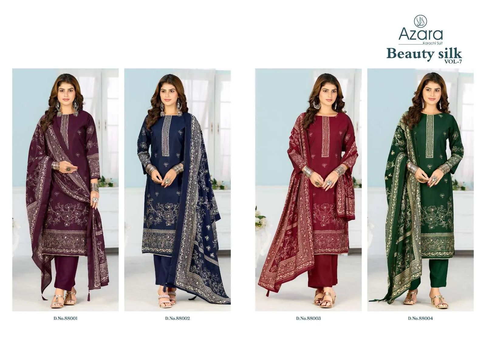 Radhika Fashion Beauty Silk Vol 7 Semi Stitched Suits