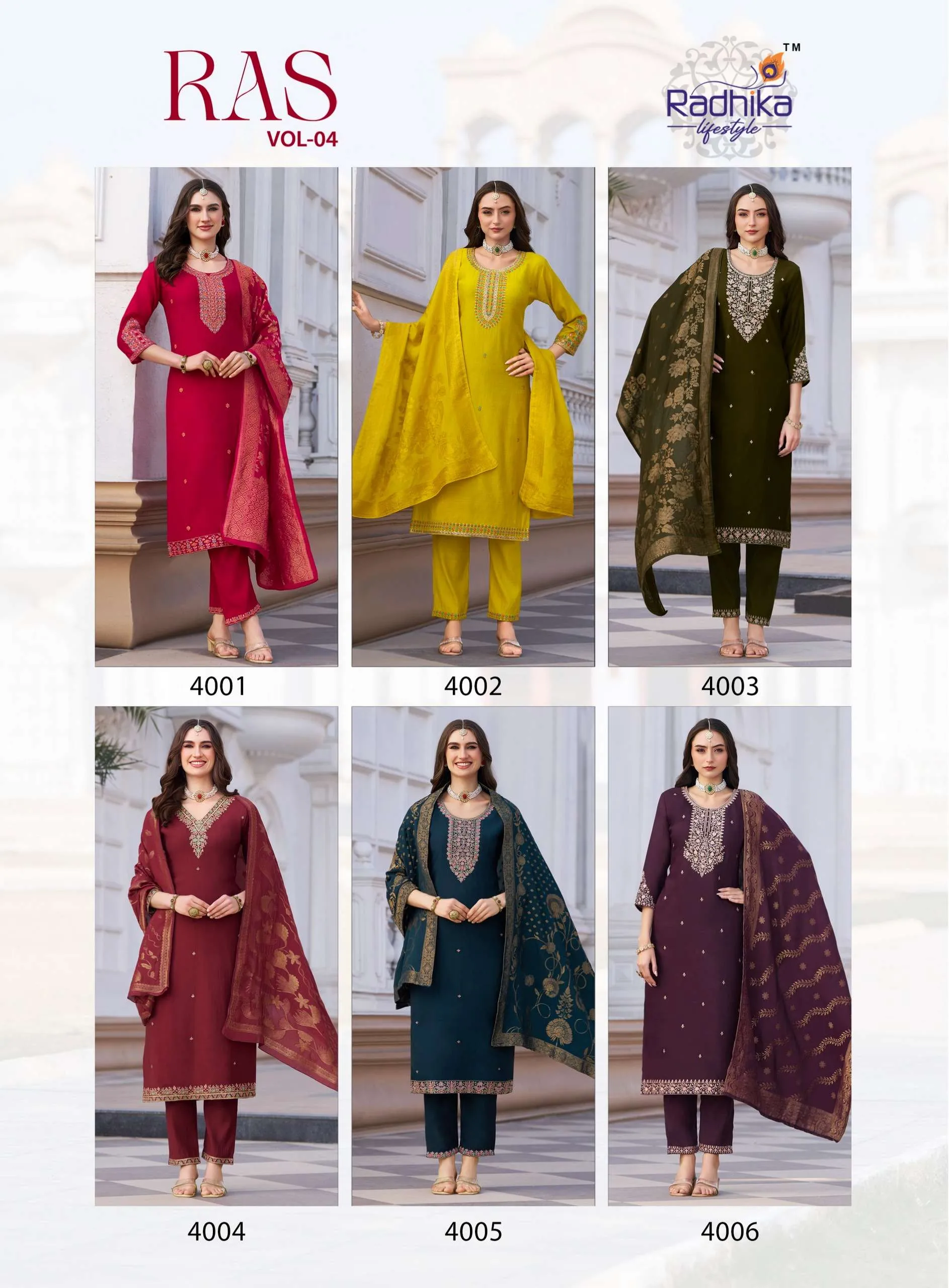 Radhika Life Style Raas Vol 4 Readymade Suits