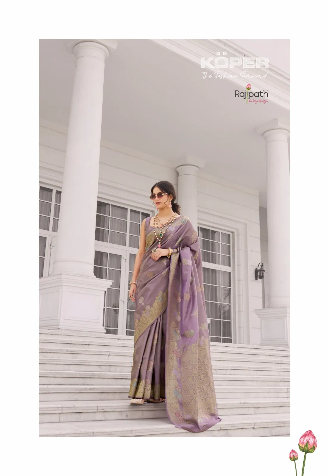 Rajpath Koper Silk Vol 1 Zari Weaving Stylish Saree Collection Sarees - Image 3
