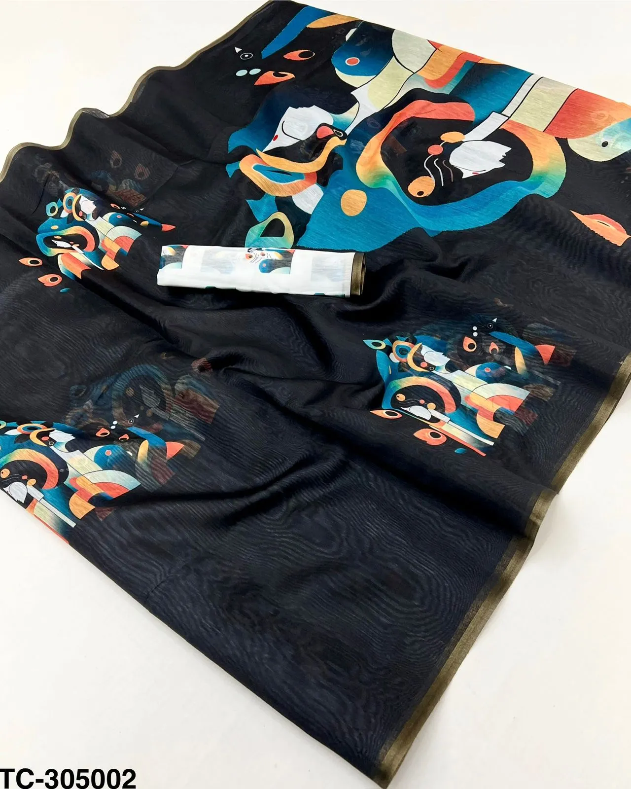 Rajyog 305001 to 6 Tussar Chanderi Kalamkari Printed Fancy Saree Colletion Sarees