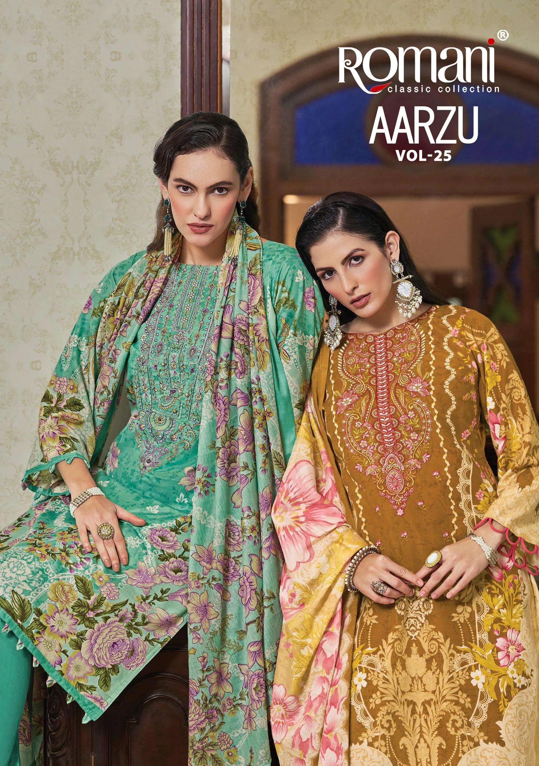 Romani Aarzu Vol 25 Unstitched Suits