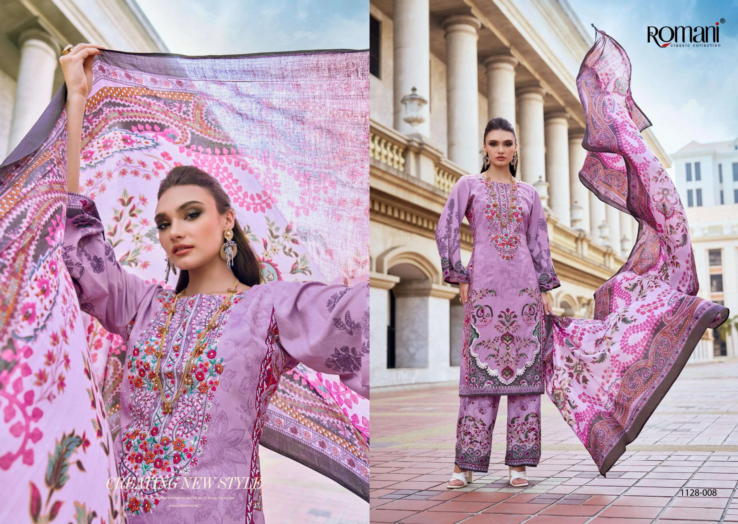 Romani Mahira Vol 6 Unstitched Suits