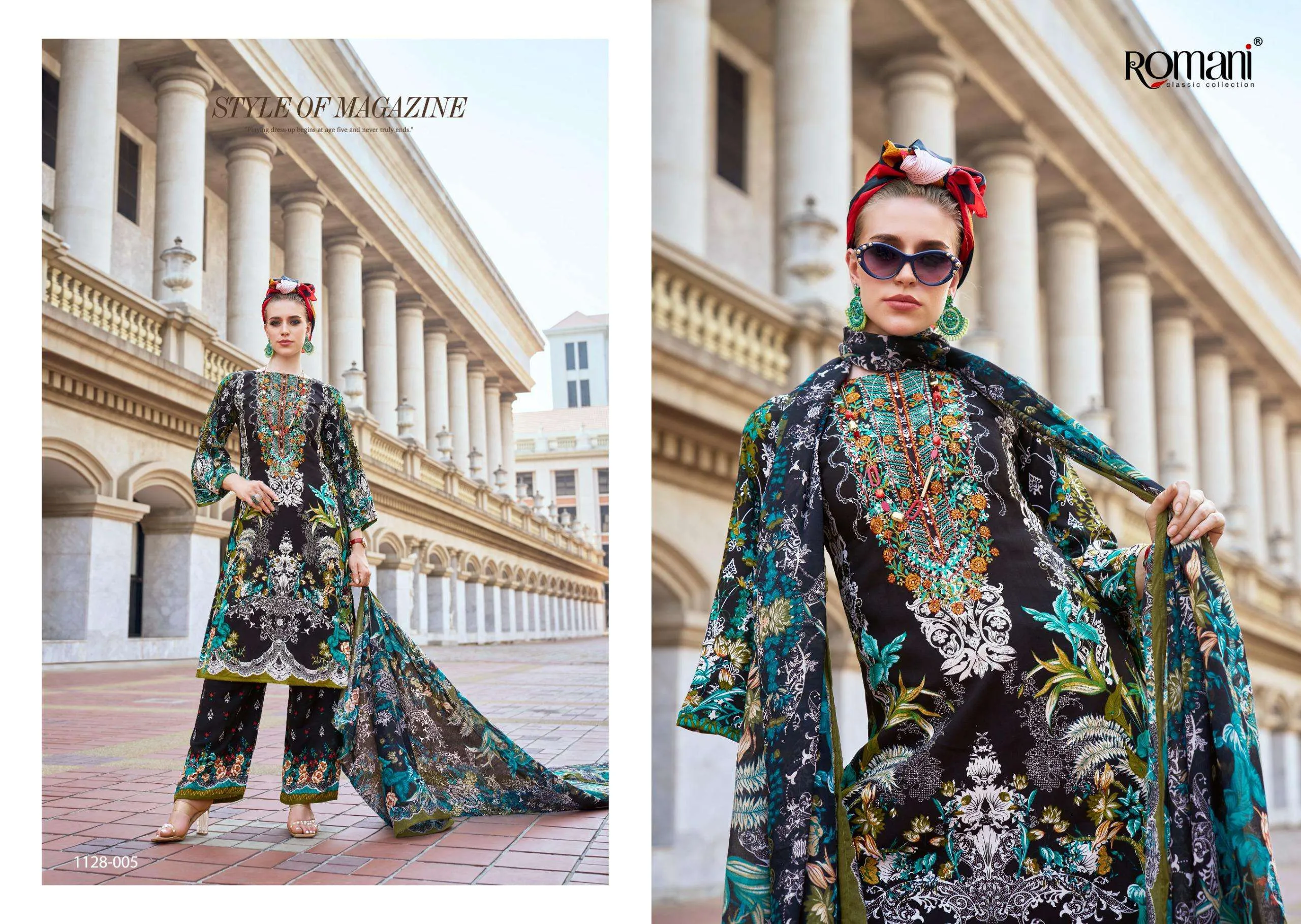 Romani Mahira Vol 6 Unstitched Suits