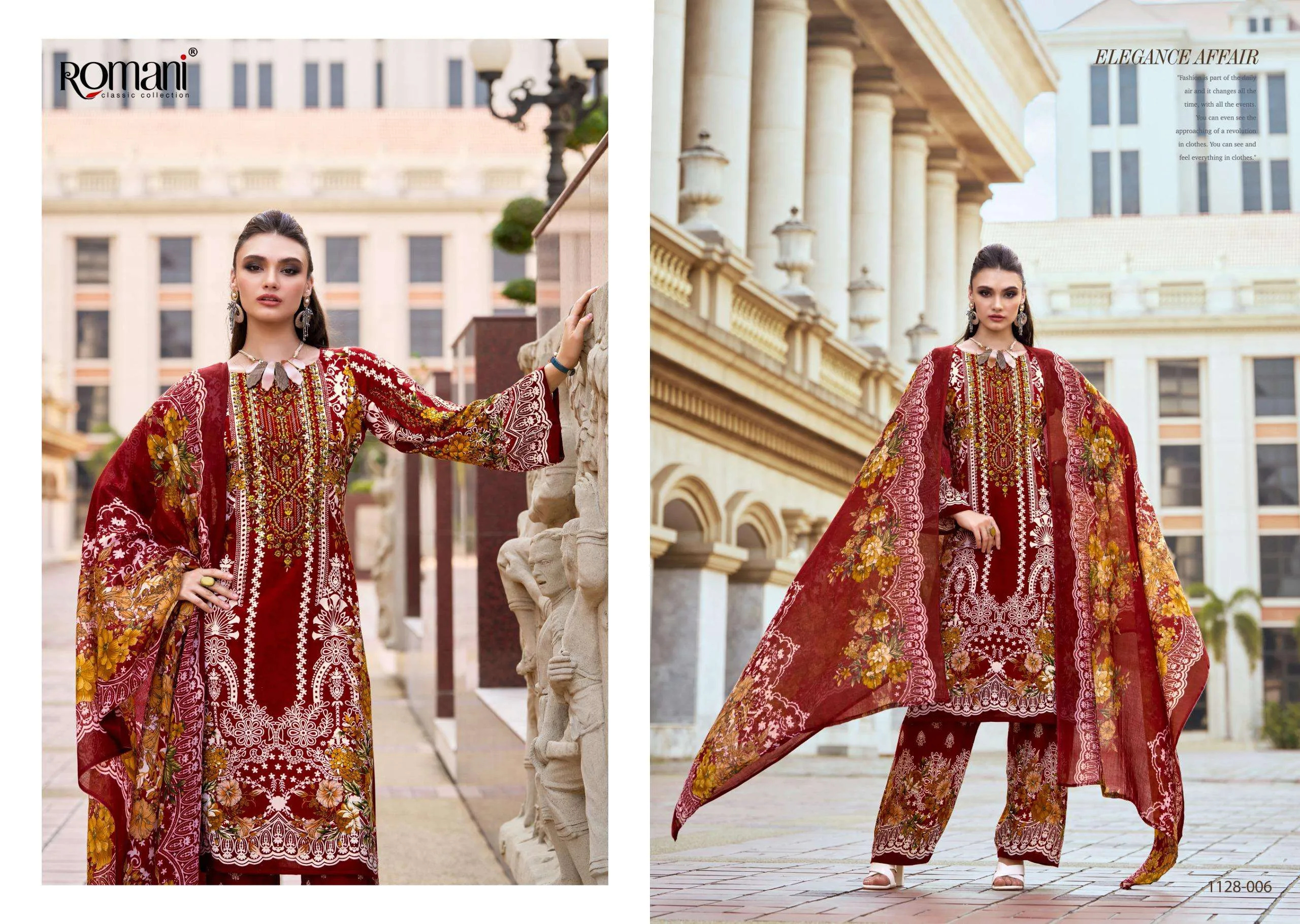 Romani Mahira Vol 6 Unstitched Suits