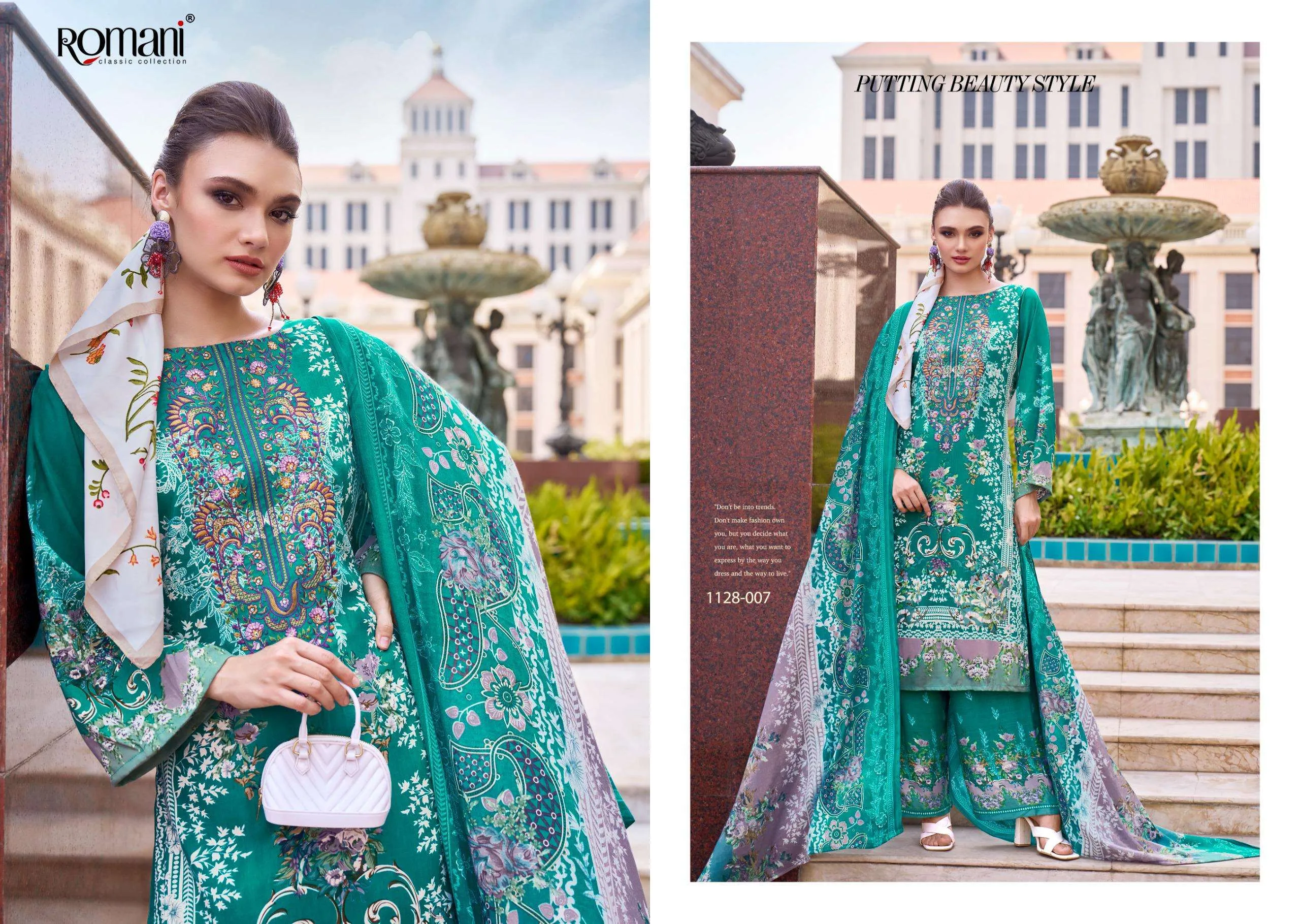 Romani Mahira Vol 6 Unstitched Suits