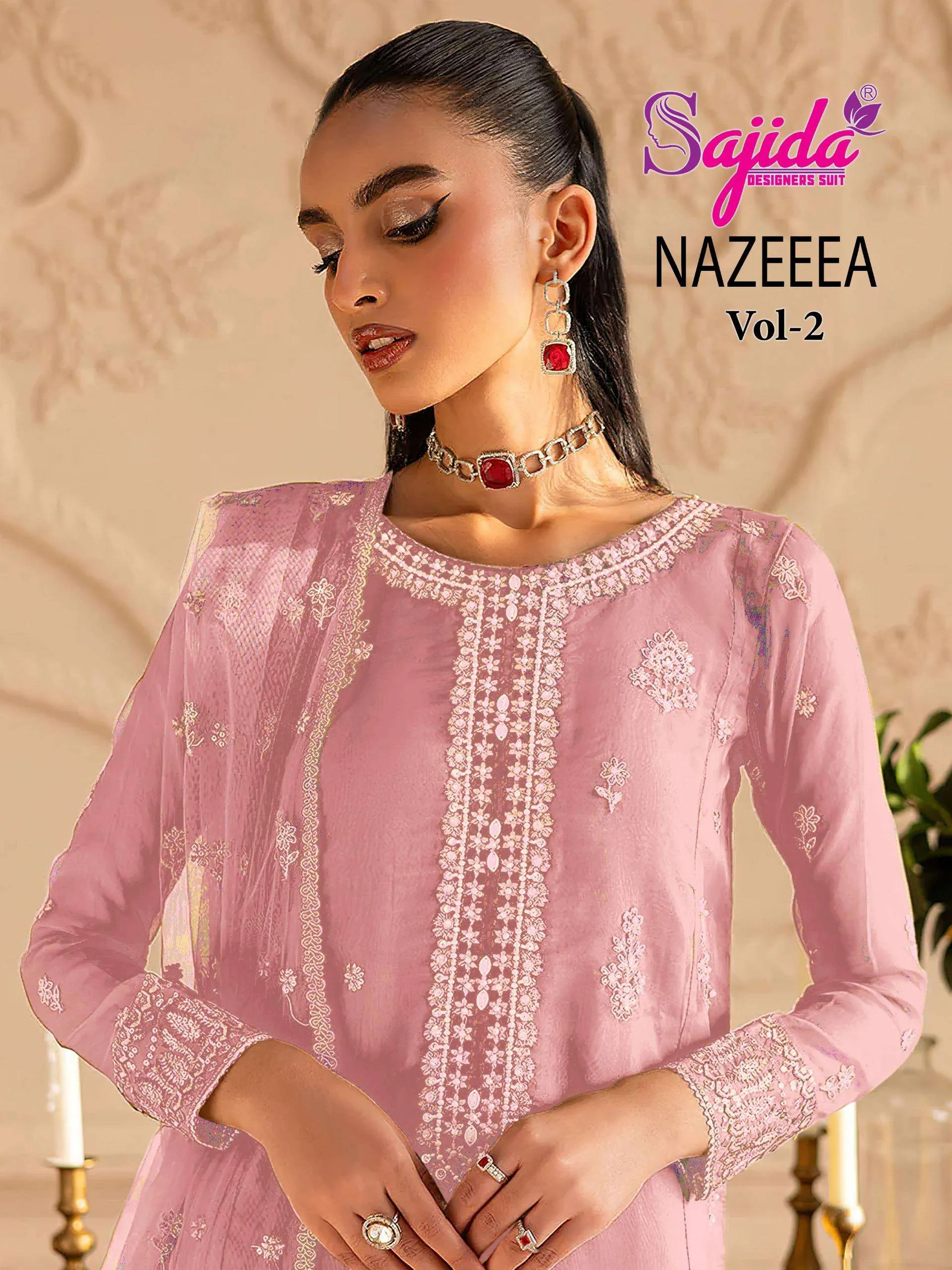 Sajida Designer Nazeeeza Vol Unstitched Suits