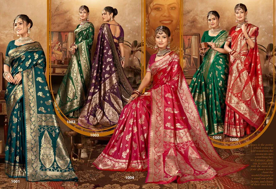 Saroj Arundhati Silk Vol 1 Zari Weaving Silk Saree Collection Sarees - Image 8