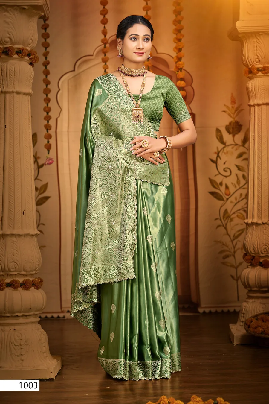 Saroj Padmavati Satin Saroski Vol 3 Silk Saree Collection Sarees