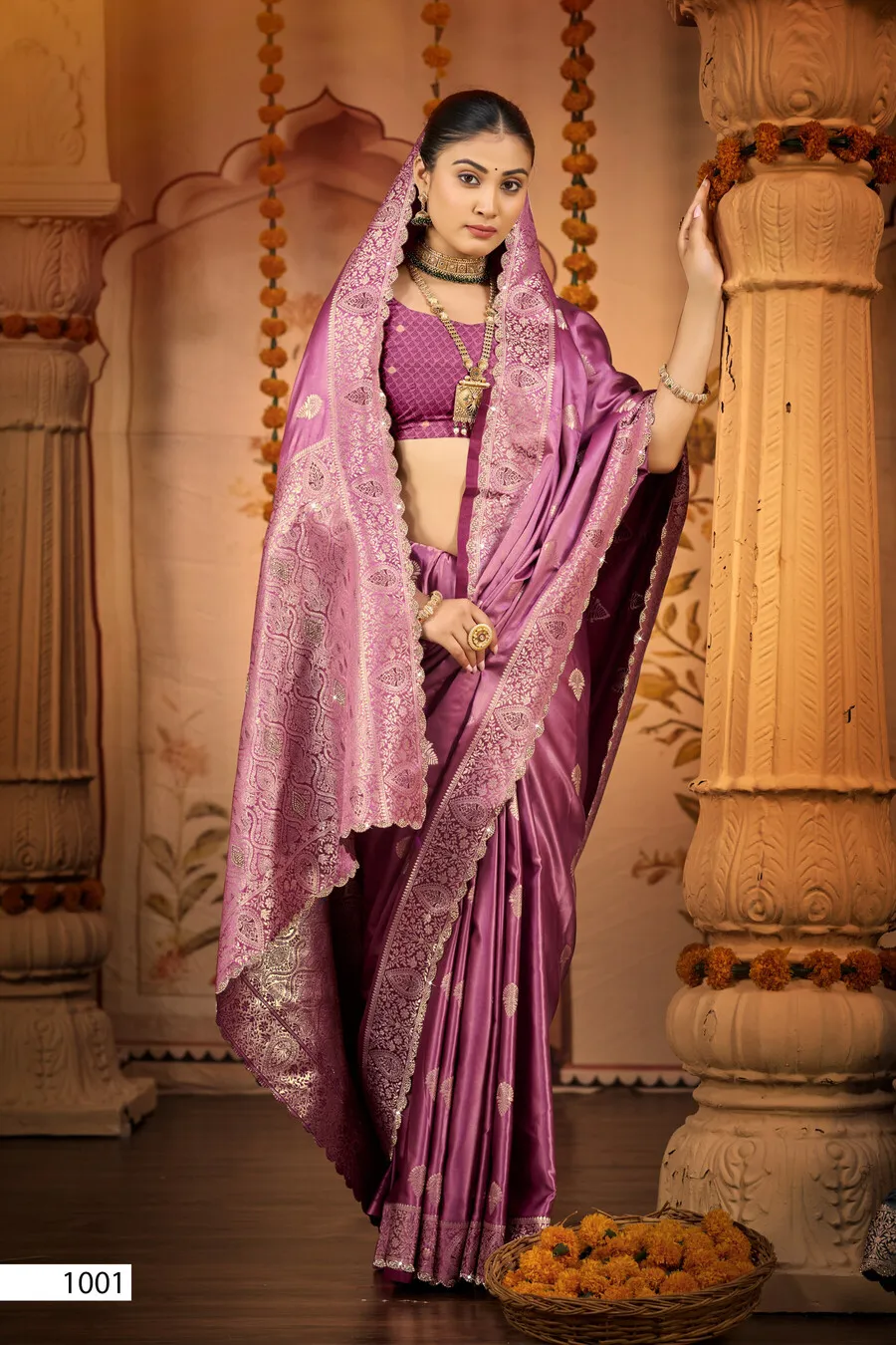 Saroj Padmavati Satin Saroski Vol 3 Silk Saree Collection Sarees