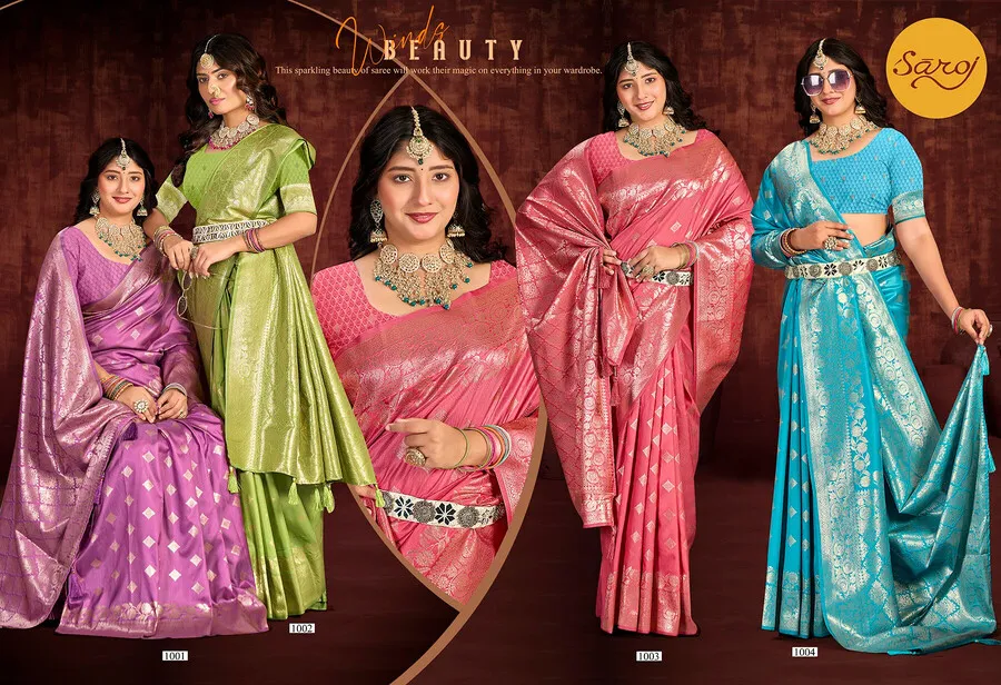Saroj Shreya Silk Vol 1 Silk Wedding Wear Saree Collection Sarees