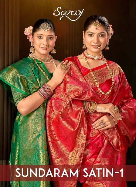 Saroj Sundaram Satin Vol 1 Silk Saree Collection Sarees