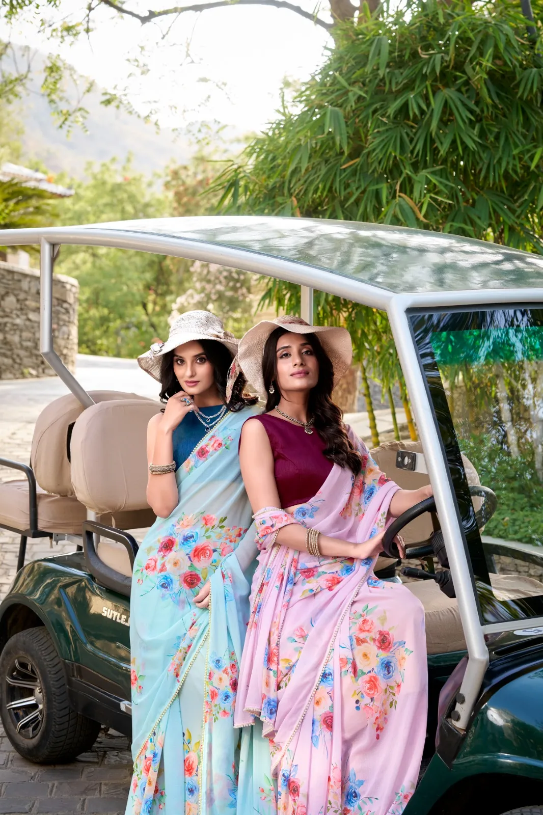 Taraa L 7041 Weighless Marbal Floral Printed Beautiful Saree Collection Sarees