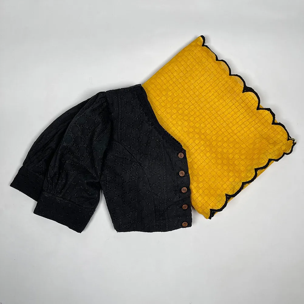 Taraa L 7105 Gadhwal Chex Arca Worked Fancy Saree Collection Sarees