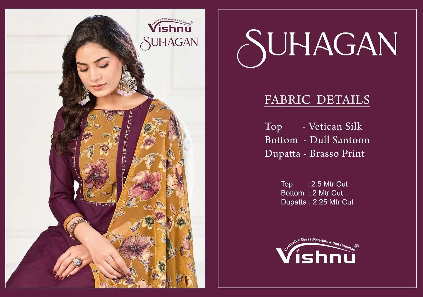 Vishnu Impex Suhagan Semi Stitched Suits