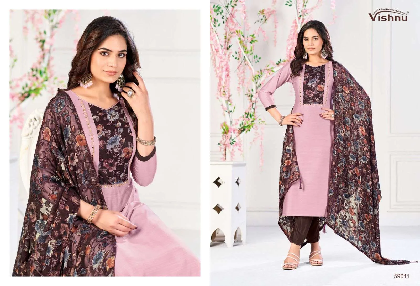 Vishnu Impex Suhagan Semi Stitched Suits