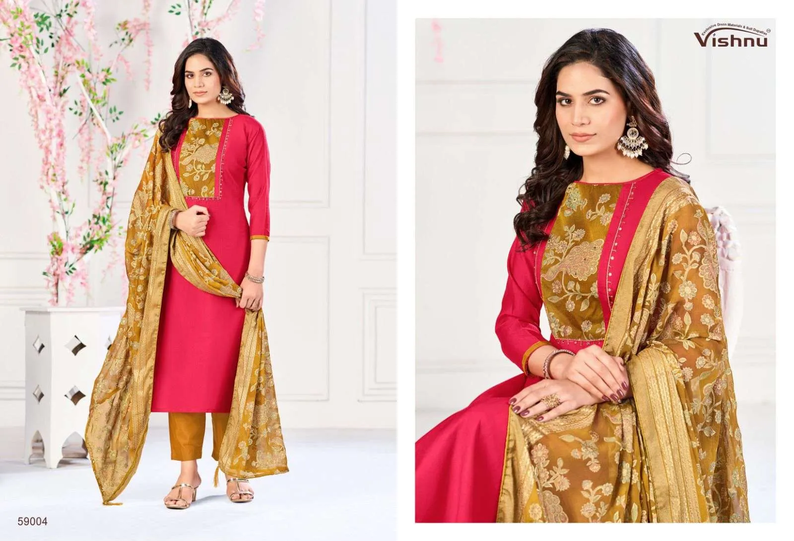 Vishnu Impex Suhagan Semi Stitched Suits