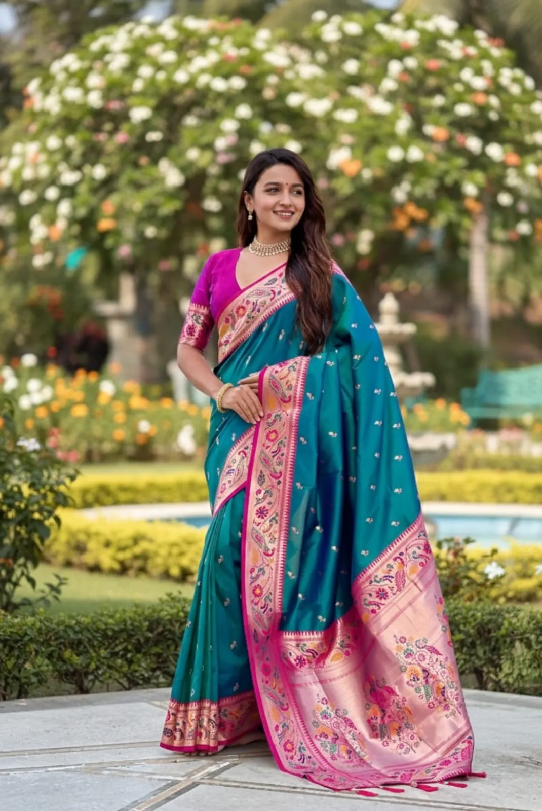 Vt 6082 T Soft Pethani Silk Zari Weaved Premium Saree Collection Sarees