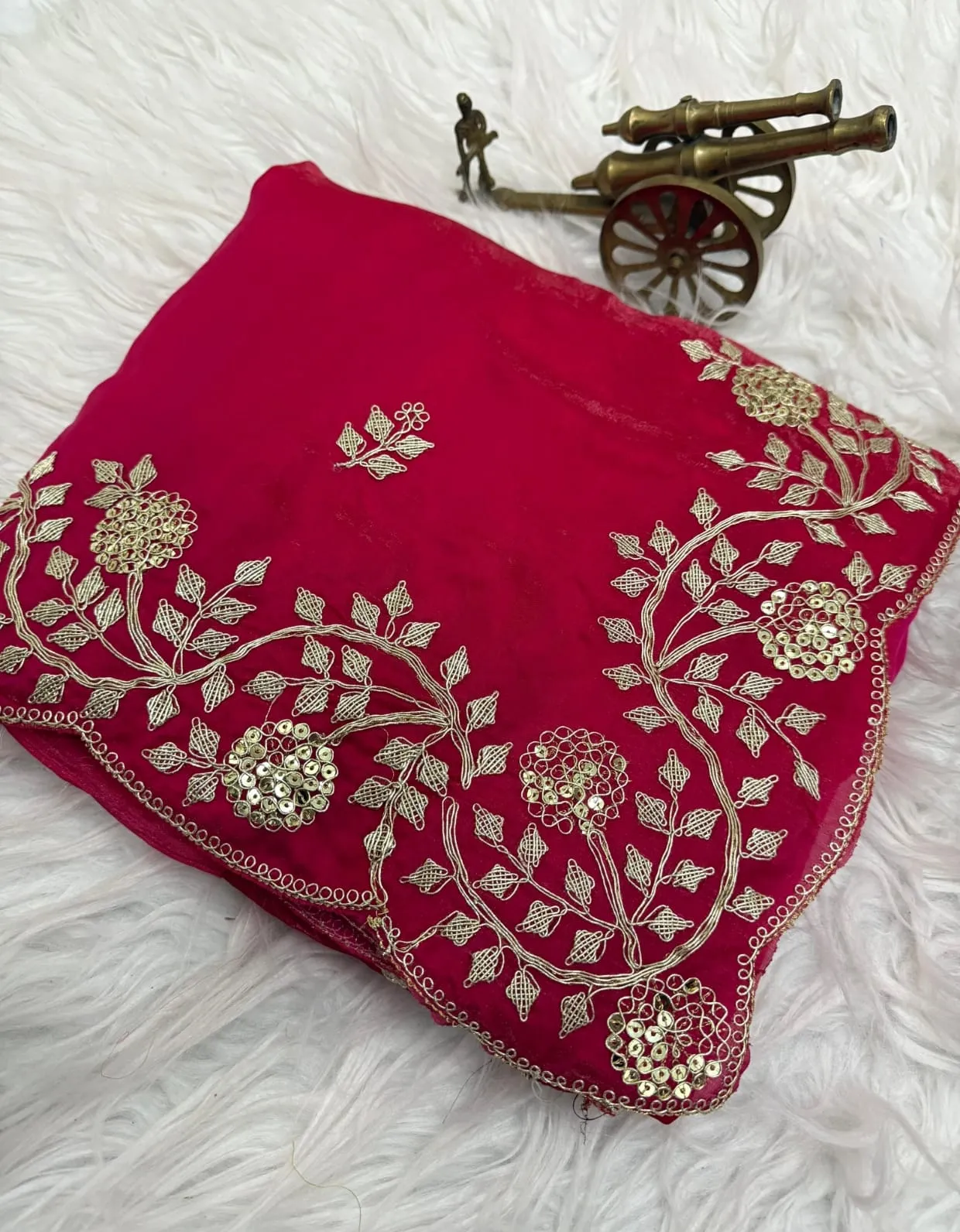 Vt 6083 T Fandy Satin Embroidery Worked Premium Saree Collection Sarees