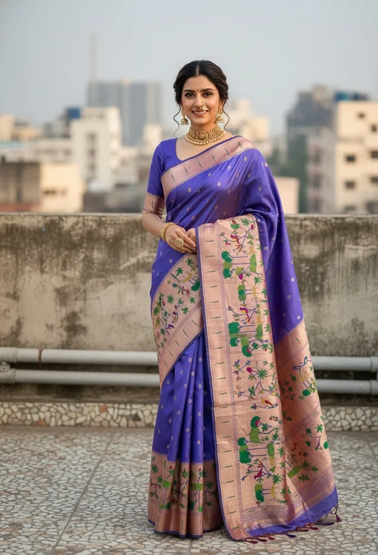 Vt 6087 T Pure Soft Kanchivram Paithani Silk Saree Collection Sarees