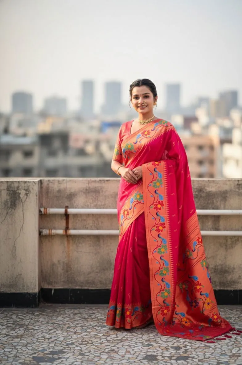 Vt 6088 T Soft Paithani Silk Traditional Wear Saree Sarees