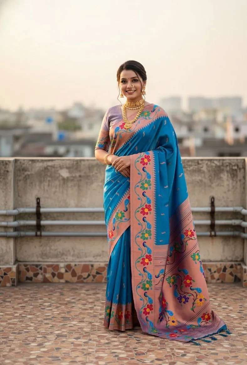 Vt 6088 T Soft Paithani Silk Traditional Wear Saree Sarees