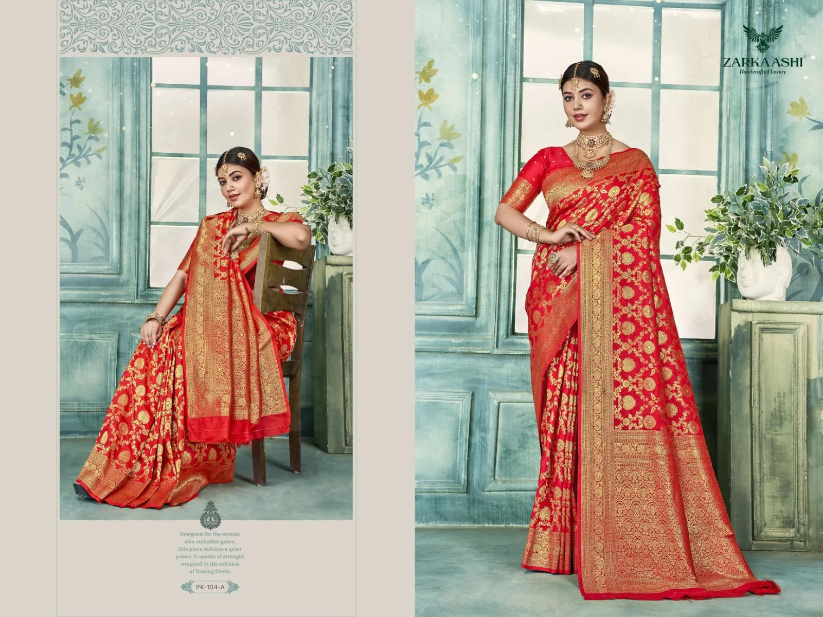 Zarkaashi Samridhhi Katan Silk Festival Wear Saree Collection Sarees
