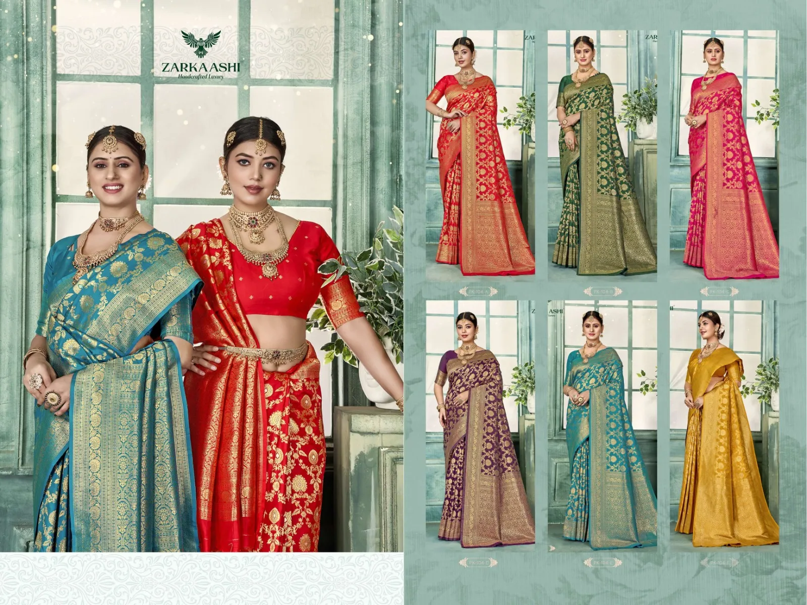 Zarkaashi Samridhhi Katan Silk Festival Wear Saree Collection Sarees