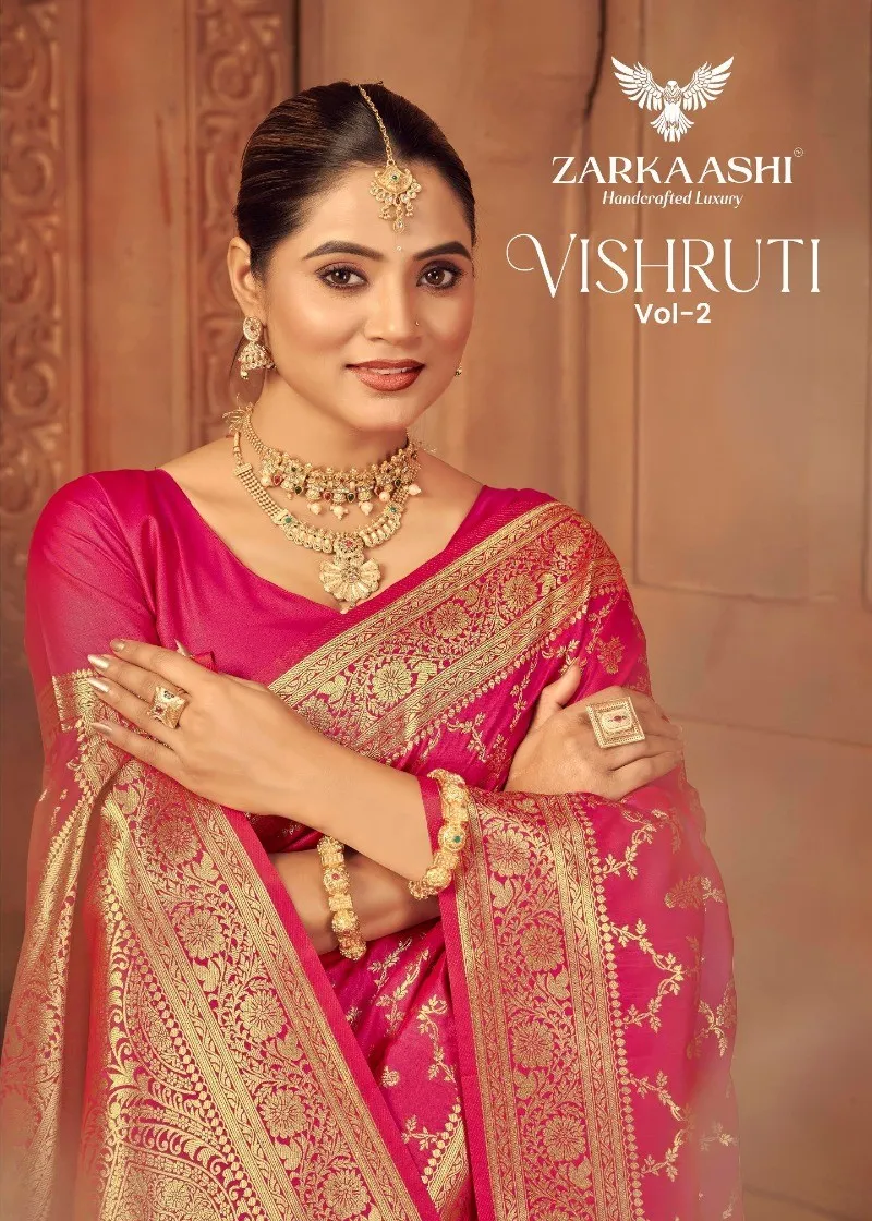 Zarkaashi Vishruti Vol 2 Katan Silk Traditional Wear Saree Collection Sarees