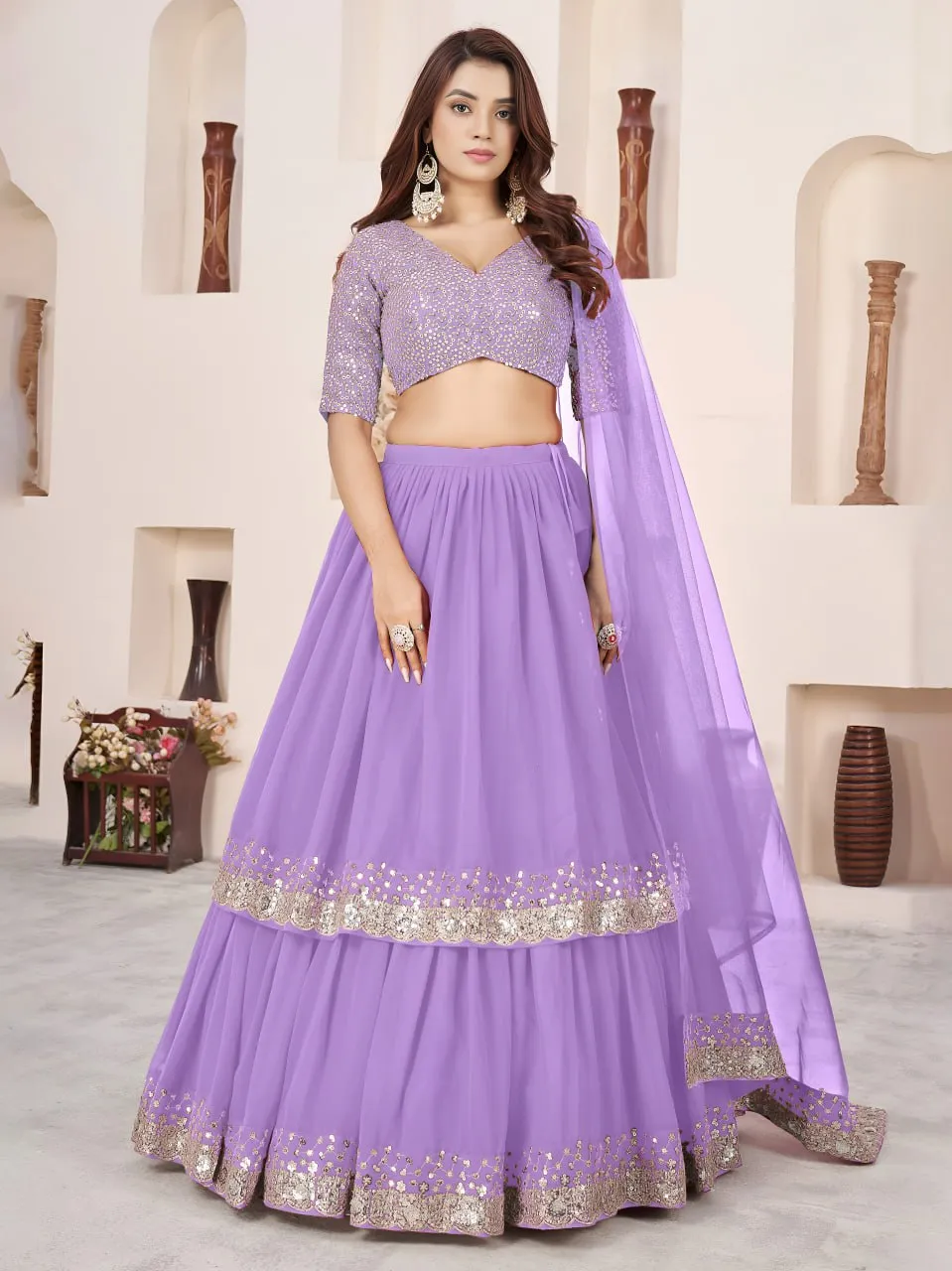 Zeel 5066C Georgette Party Wear Wholesale Lehenga Choli