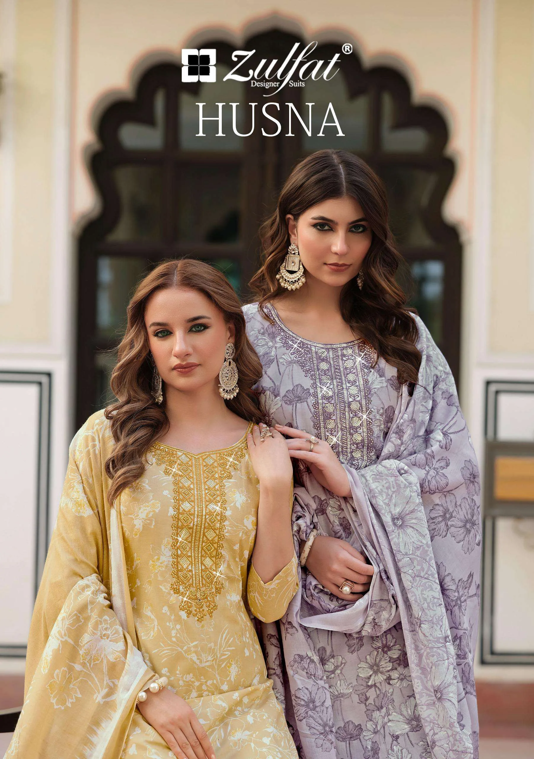 Zulfat Designer Suits Husna Unstitched Suits