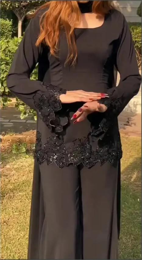 SWT 328 Black Readymade Dress Wholesale Market