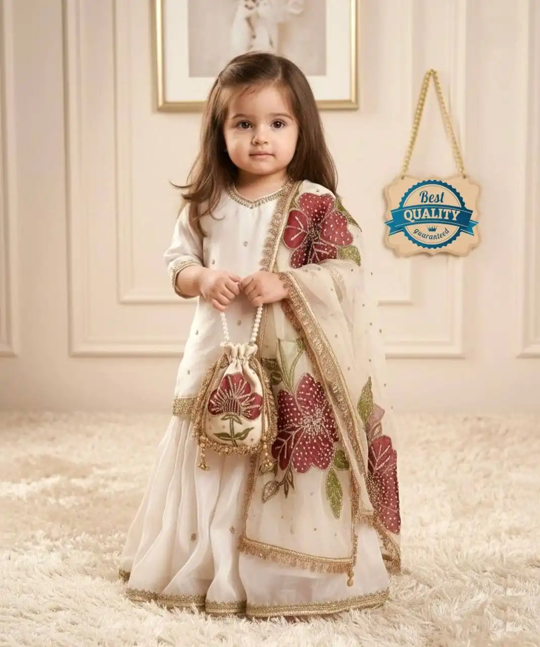 Baby 241 Kids Sharara Dress For Wedding