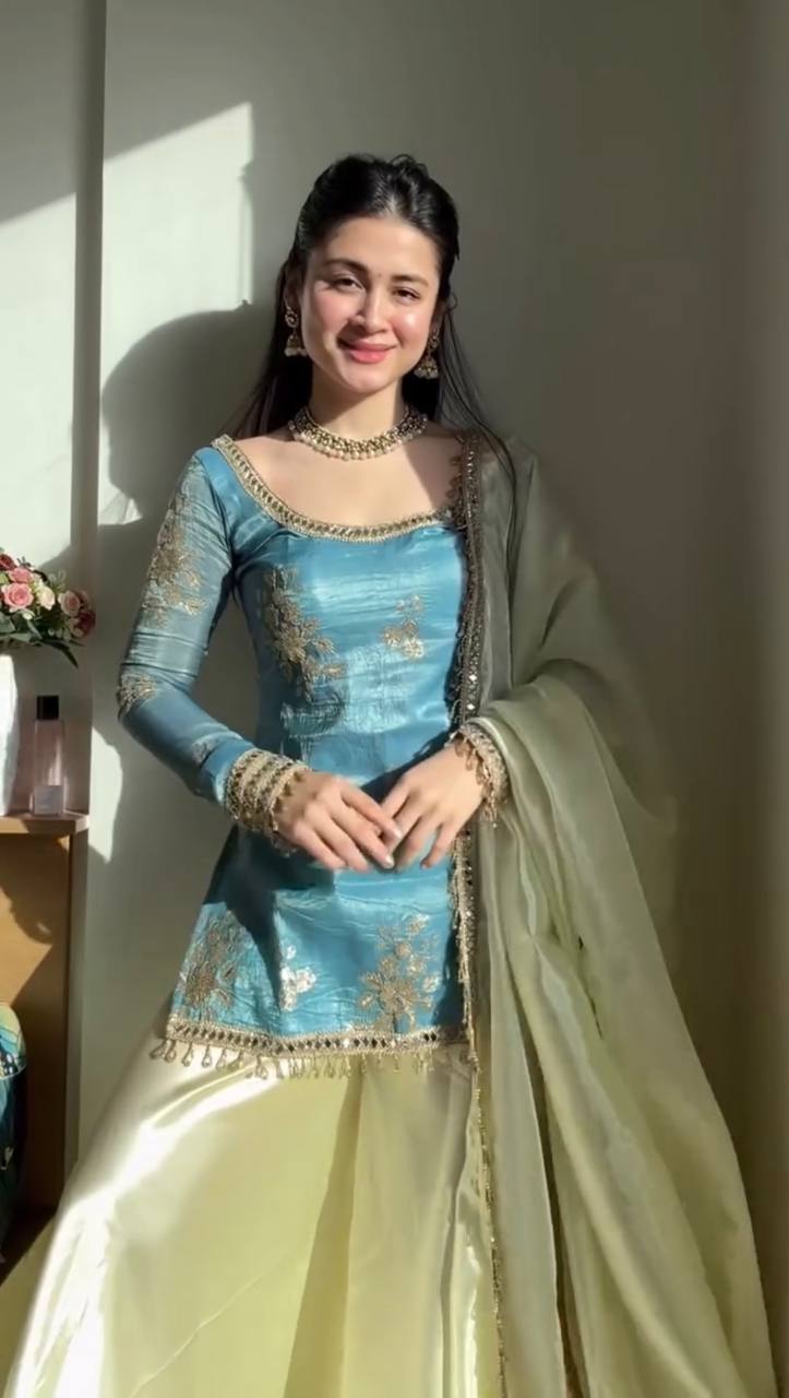 Deepika 5989 Fendy Silk Plazo Suit For Women