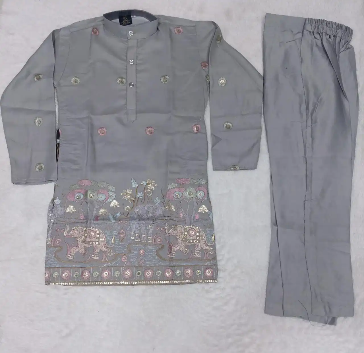 Shyam Vol 83 Kids Wedding Kurta Pajama Daman Work