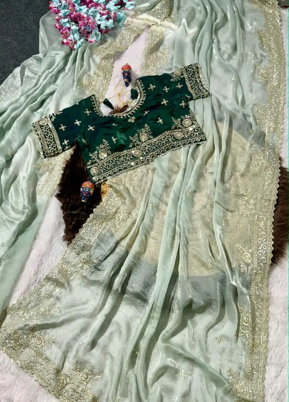 RC1 Vol 104 Fendy Satin Designer Party Wear Saree