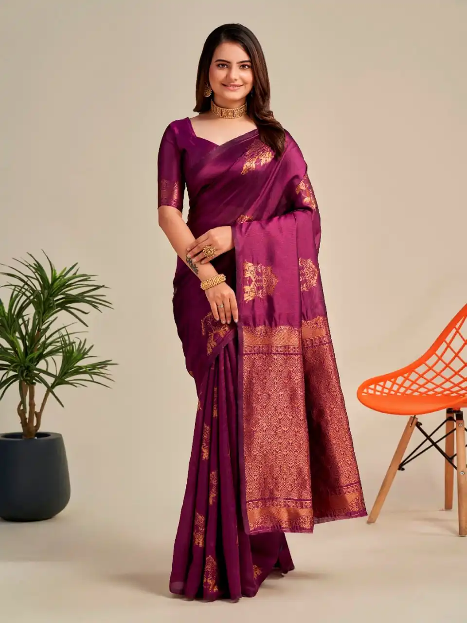 LFK 5101 Silk Banarasi Saree For Women Wholesale
