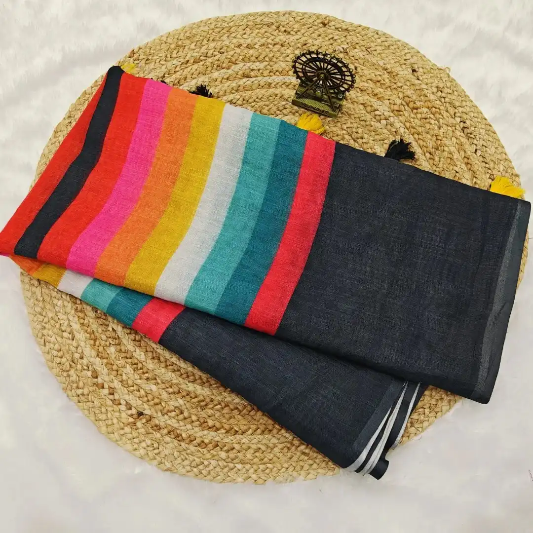 J2 Vol 101 Plain Rainbow Festive Saree Wholesale in Surat