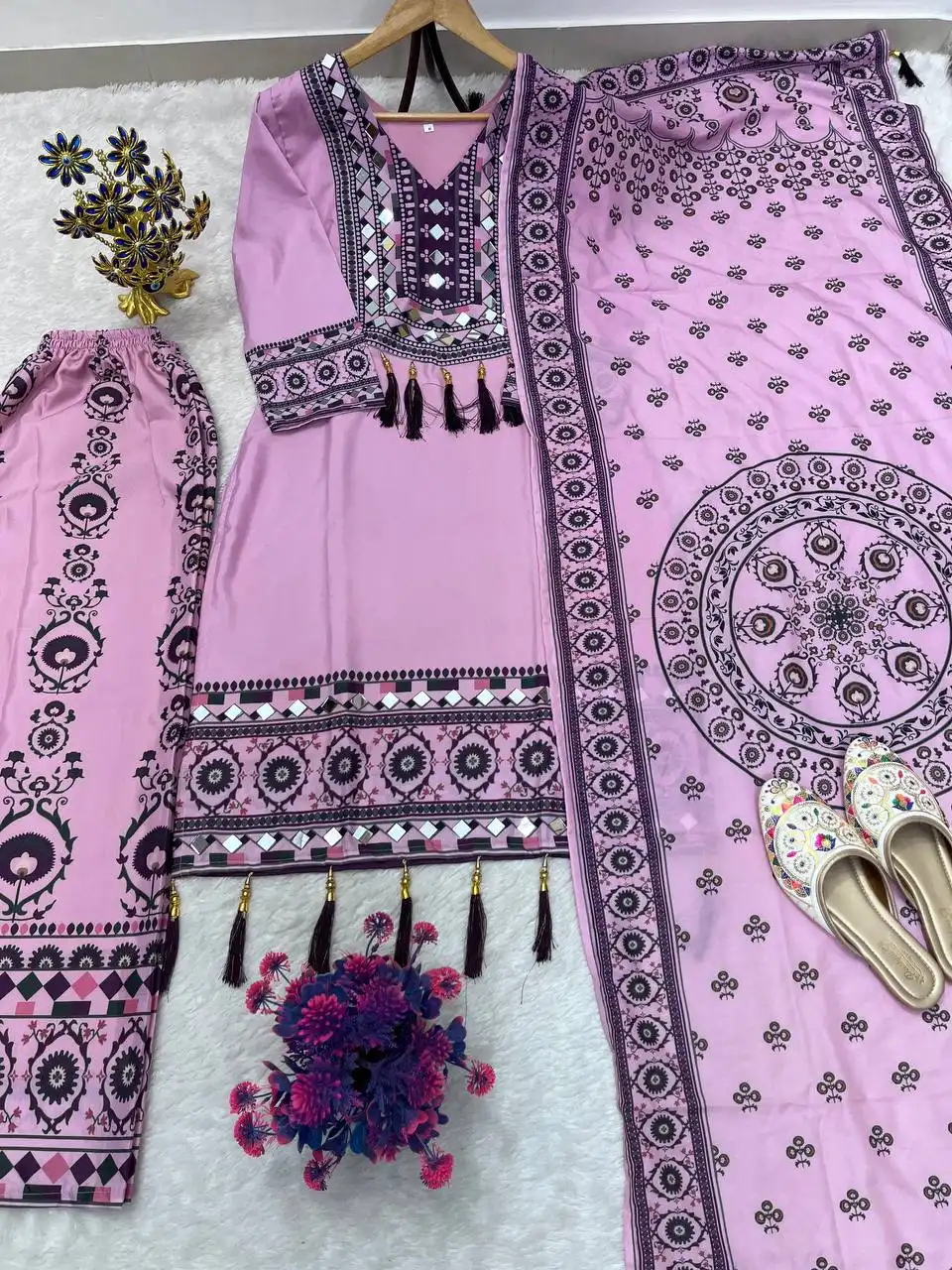 ASD 7083 Printed Plazo Suit With Dupatta Wholesale Surat