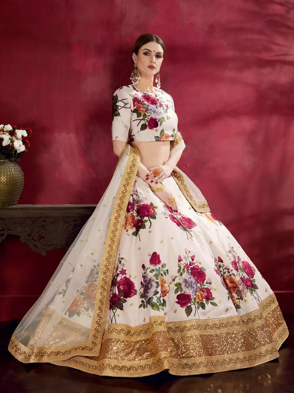 Zeel 7501 Heavy Work Floral Printed Lehenga Choli Wholesale